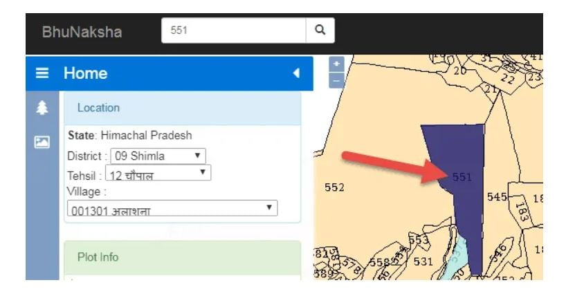 bhu naksha himachal pradesh