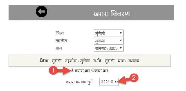 cg naksha khasara online record