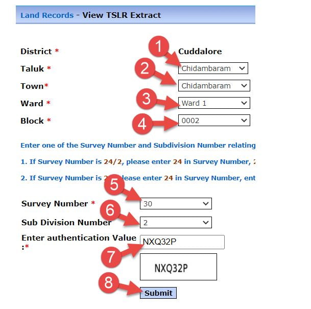 Tamil Nadu Land Records