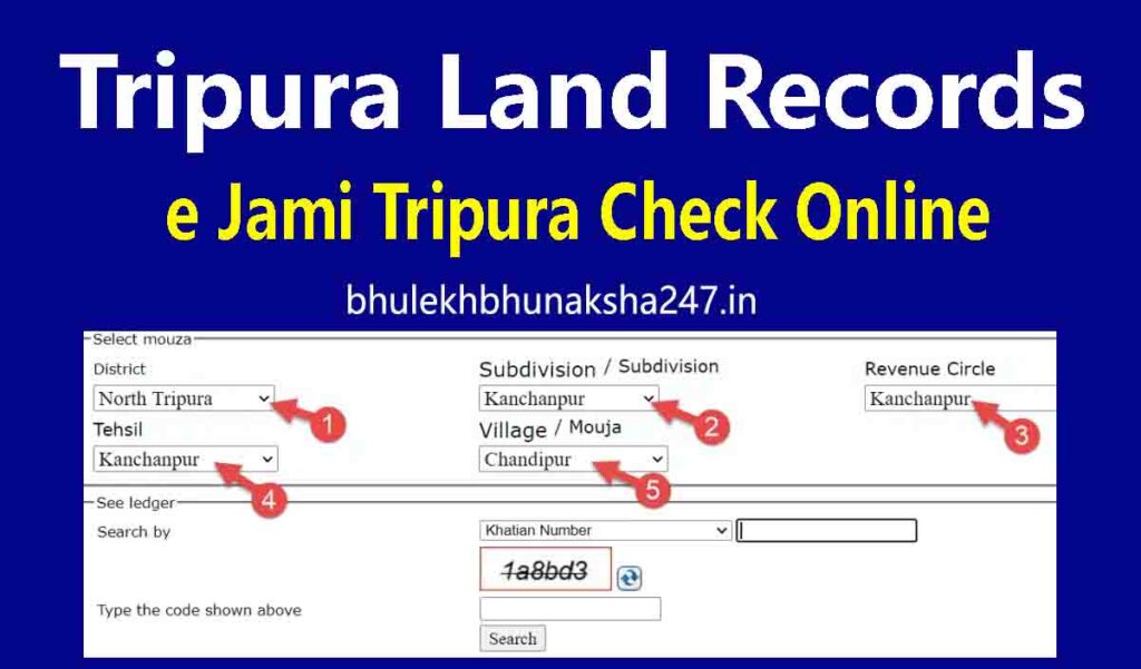 Bhulekh Tripura Land Record Khatian Check Online